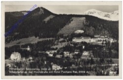 Semmering, Villenviertel an der Hochstraße mit Hotel Panhans Rax