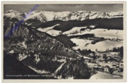 Semmering, Semmeringbahn mit Breitenstein und Raxalpe