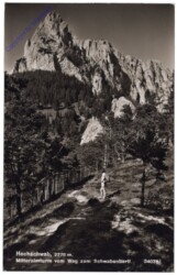 Weichselboden, Mitteralmturm vom Weg zum Schwabenbartl