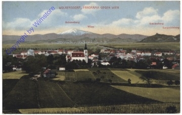 ak171784 Wolkersdorf, Panorama gegen Wien