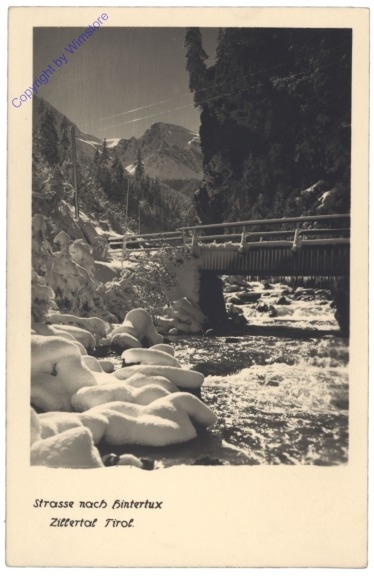 Hintertux, Strasse nach Hintertux
