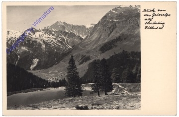 Hintertux, Blick von Grieralpe auf Hintertux