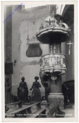 Innsbruck, Hofkirche, Inneres mit Kanzel