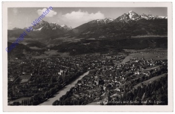 Innsbruck, mit Serles und Nockspitze