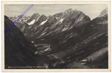 Scharnitz, Blick vom Karwendelhaus ins Karwendel