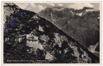 Scharnitz, Karwendelhaus mit Ödkar u. Birkkarspitze