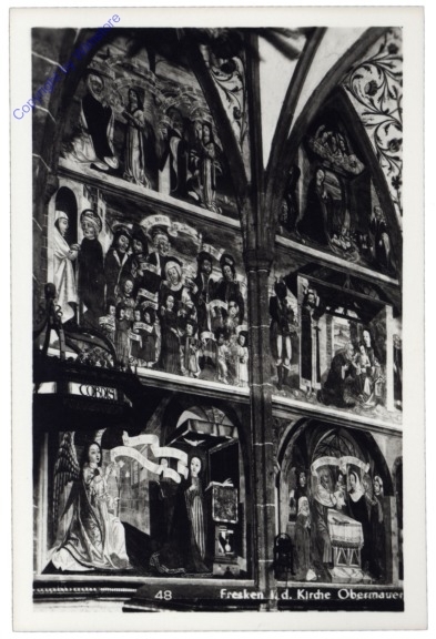 Virgen, Fresken in der Kirche Obermauer