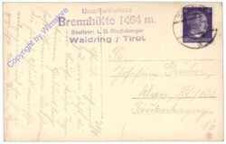 ak172111a Waidring, Unterkunftshaus Brennhütte