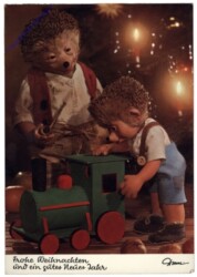 Mecki 2002: Frohe Weihnachten und ein gutes Neues Jahr
