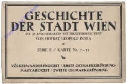 Wien, Geschichte der Stadt Wien, Serie II/ Karte Nr 7-12