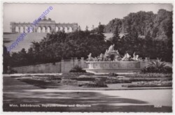 Wien 13, Schönbrunn, Neptunbrunnen und Gloriette