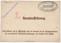 Wien 17, 10. deutsches Sängerbundfest, Festkarte