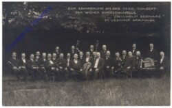 Wien 23, Zur Erinnerung an das 1000. Conzert der Wiener Schützenkapelle "Wilhelm Bednarz" im Liesinger Brauhaus