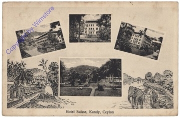 Ceylon, Hotel Suisse, Kandy