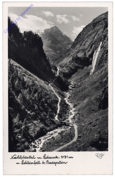 Bad Gastein, Naßfeldertal mit Schareck u. Schleierfall