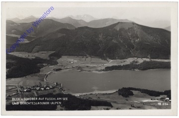 ak173104 Fuschl am See, Blick v. Schober auf Fuschl und Berchtesgadener Alpen