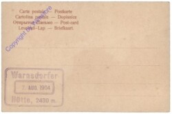 Krimml, Gruss aus der Warnsdorfer Hütte