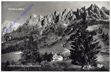 ak173195 Mühlbach am Hochkönig, Arthurhaus mit Manndlwand