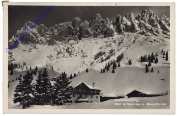 ak173198 Mühlbach am Hochkönig, Arthurhaus mit Manndlwand