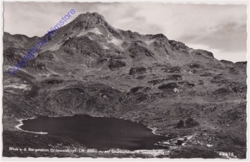 Obertauern, Blick v.d. Bergstation Grünwaldkopf-Lift auf Grünwaldsee