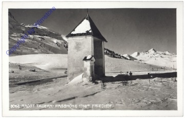Radstädter Tauern, Passhöhe, Friedhof