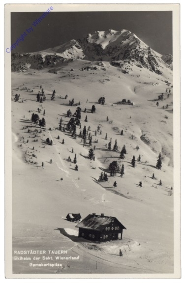 Radstädter Tauern, Skiheim der Sekt. Wienerland