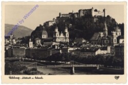 Salzburg, Altstadt mit Salzach