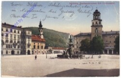 Salzburg, Residenzbrunnen und Glockenspiel