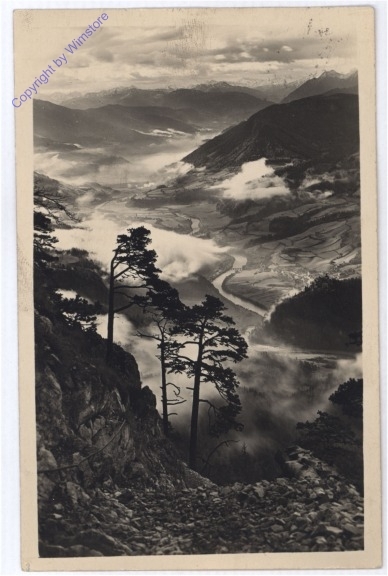 Werfen, Eisriesenwelt-Aufstieg, Blick in Salzachtal