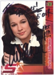 Autogrammkarte Christina Stürmer