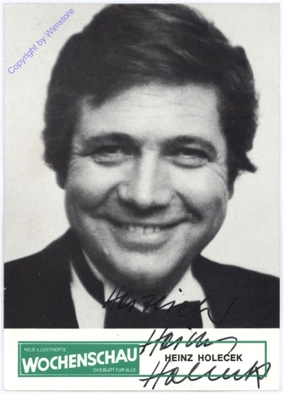 Autogrammkarte Heinz Holecek