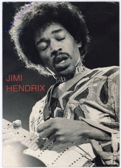 Autogrammkarte Jimi Hendrix