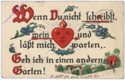 Wenn Du nicht schreibst, ...