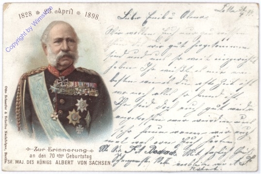 Sr. Maj. König Albert von Sachsen