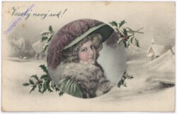 Dame im Winter