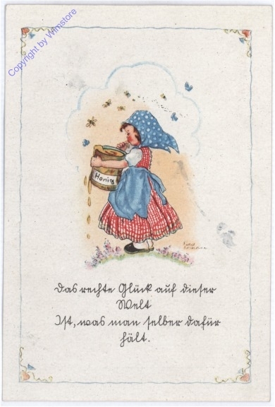 Mädchen mit Honig