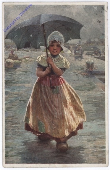 Mädchen mit Regenschirm