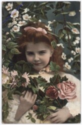 ak173945 Mädchen mit Blumen