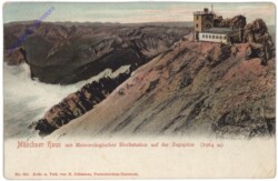 Zugspitze, Münchner Haus mit Meteorologischer Hochstation