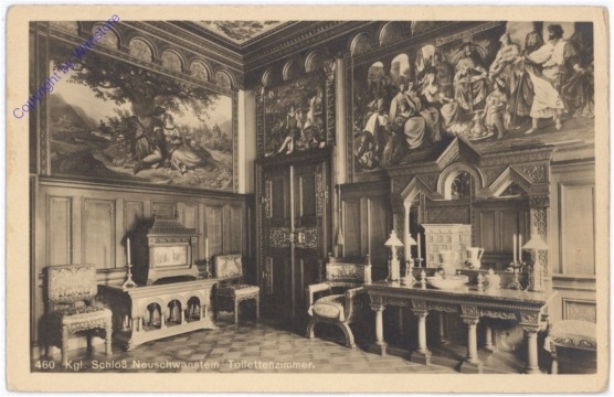 ak174062 Neuschwanstein, Schloss, Toilettenzimmer