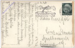 Garmisch-Partenkirchen, m. Zugspitzgruppe im Zeichen der Winter-Olympiade 1936