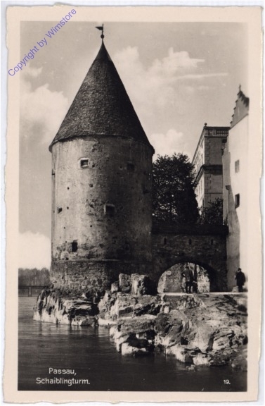 ak174121 Passau, Schaiblingturm