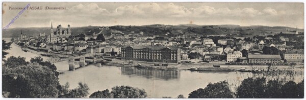 Passau, Panorama (Donauseite)