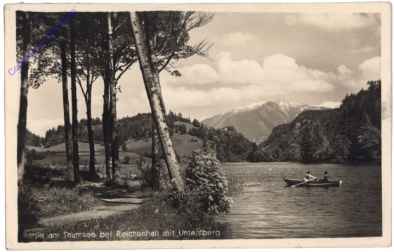 ak174165 Reichenhall, Thumsee mit Untersberg
