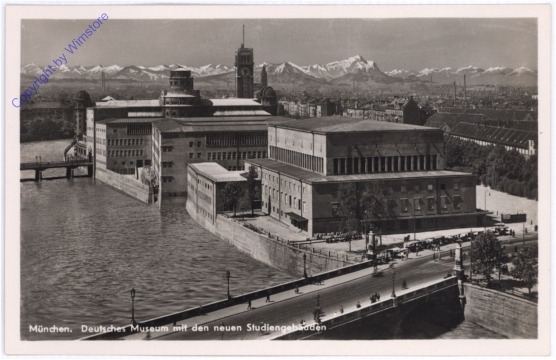 München, Deutsches Museum mit den neuen Studiengebäuden