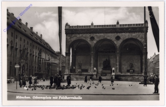 München, Odeonsplatz mit Feldherrnhalle