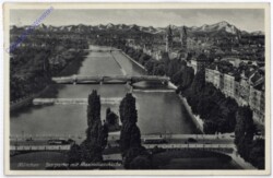 München, Isarpartie mit Maximilianskirche