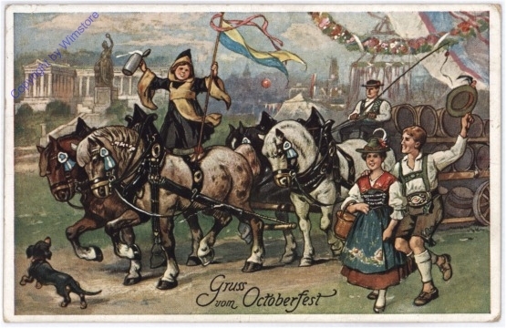 München, Gruss vom Oktoberfest