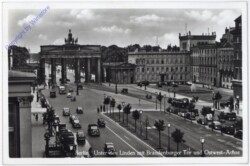 Berlin, Unter den Linden mit Brandenburger Tor und Ostwest-Achse