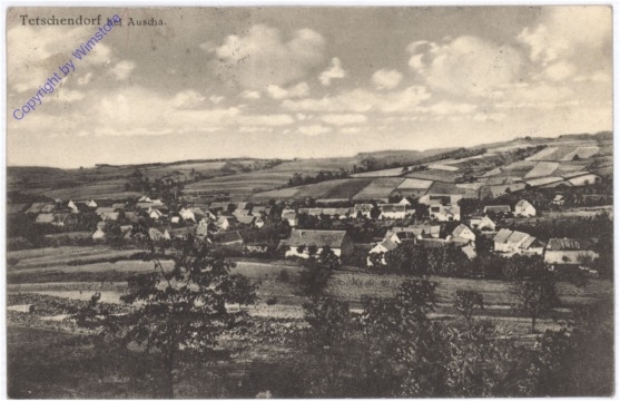 Tetschendorf, bei Auscha, Ortsansicht